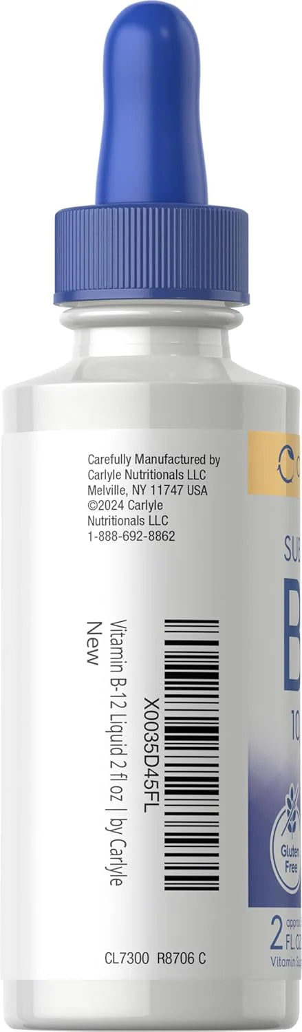 Carlyle Vitamin B-12 10000mcg per serving | 2oz Liquid