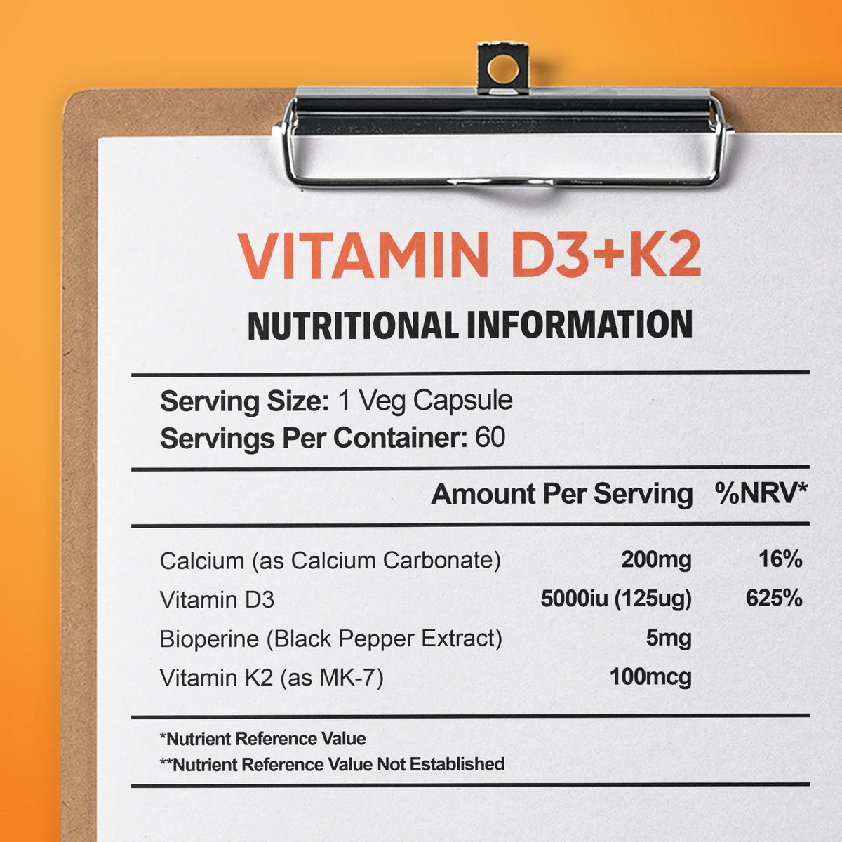 Vitamin D3 + K2
