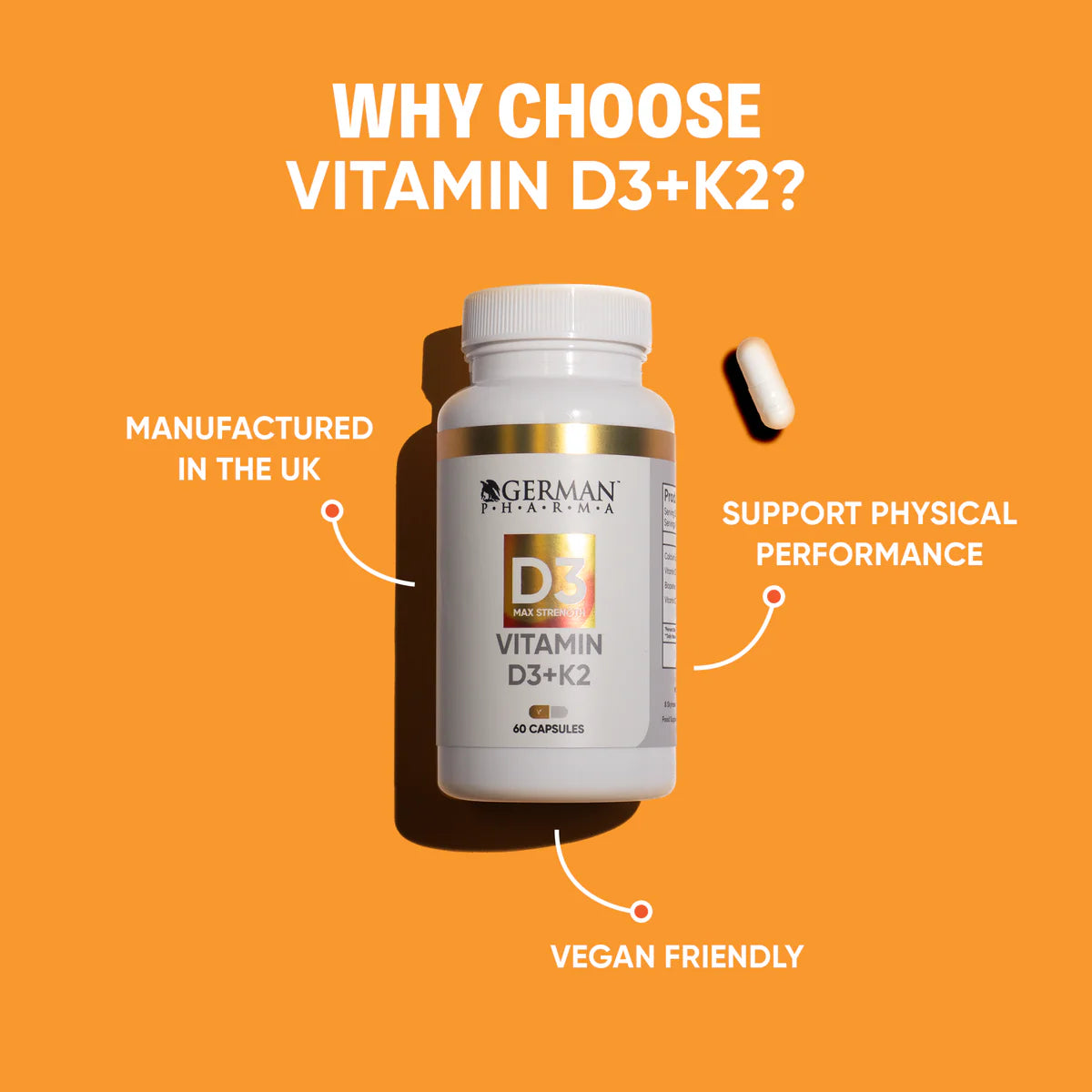 Vitamin D3 + K2