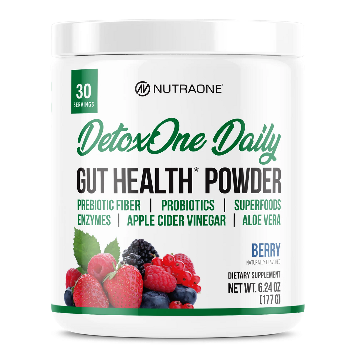 NutraOne DetoxOne Daily Gut Health Powder
