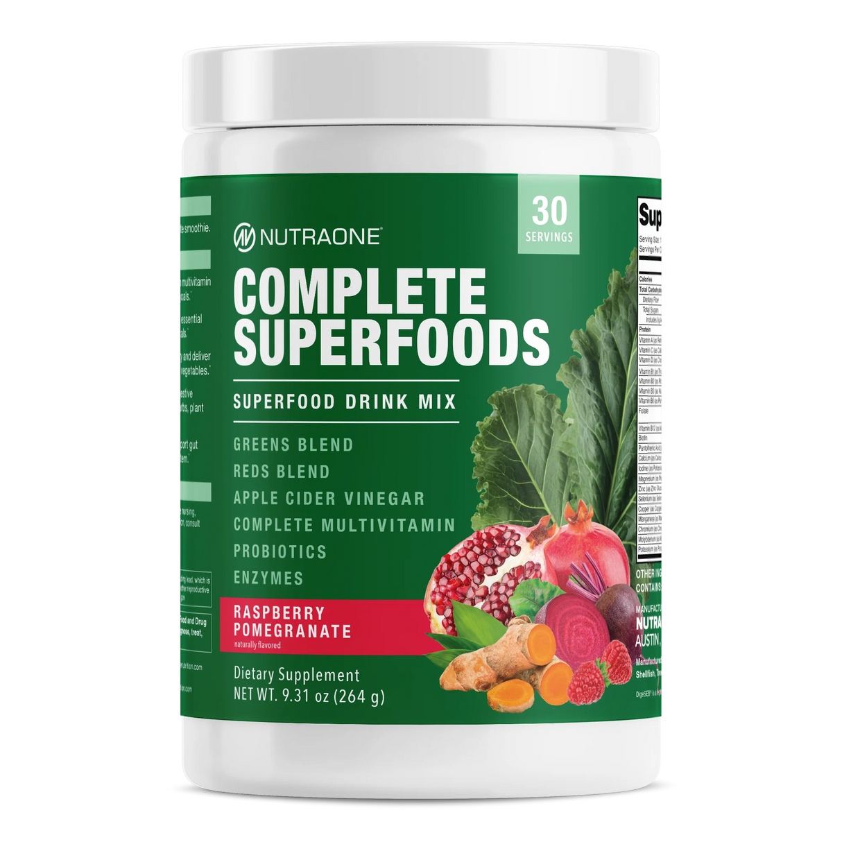 NutraOne Complete Super Foods Raspberry pomegrante