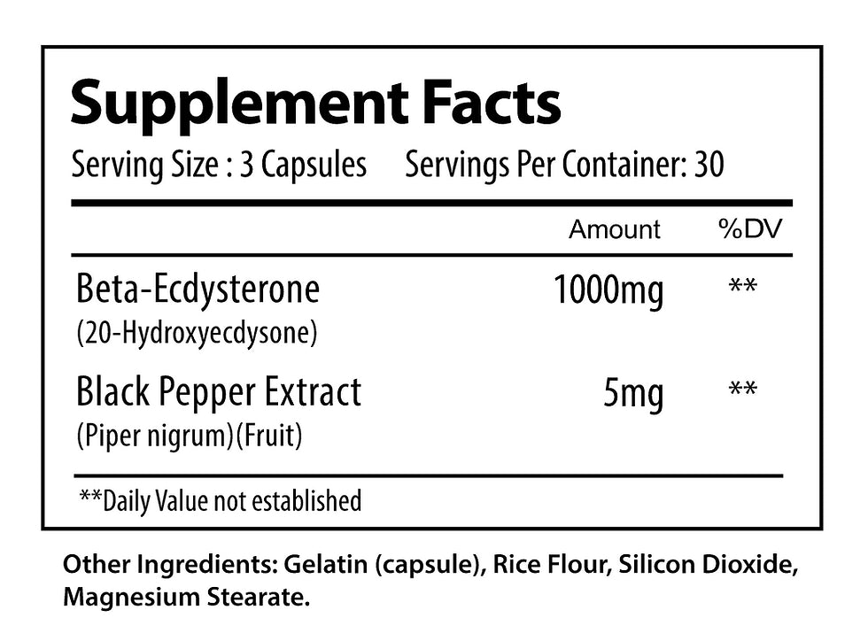Alpha Supps Ecdy - Ecdysterone