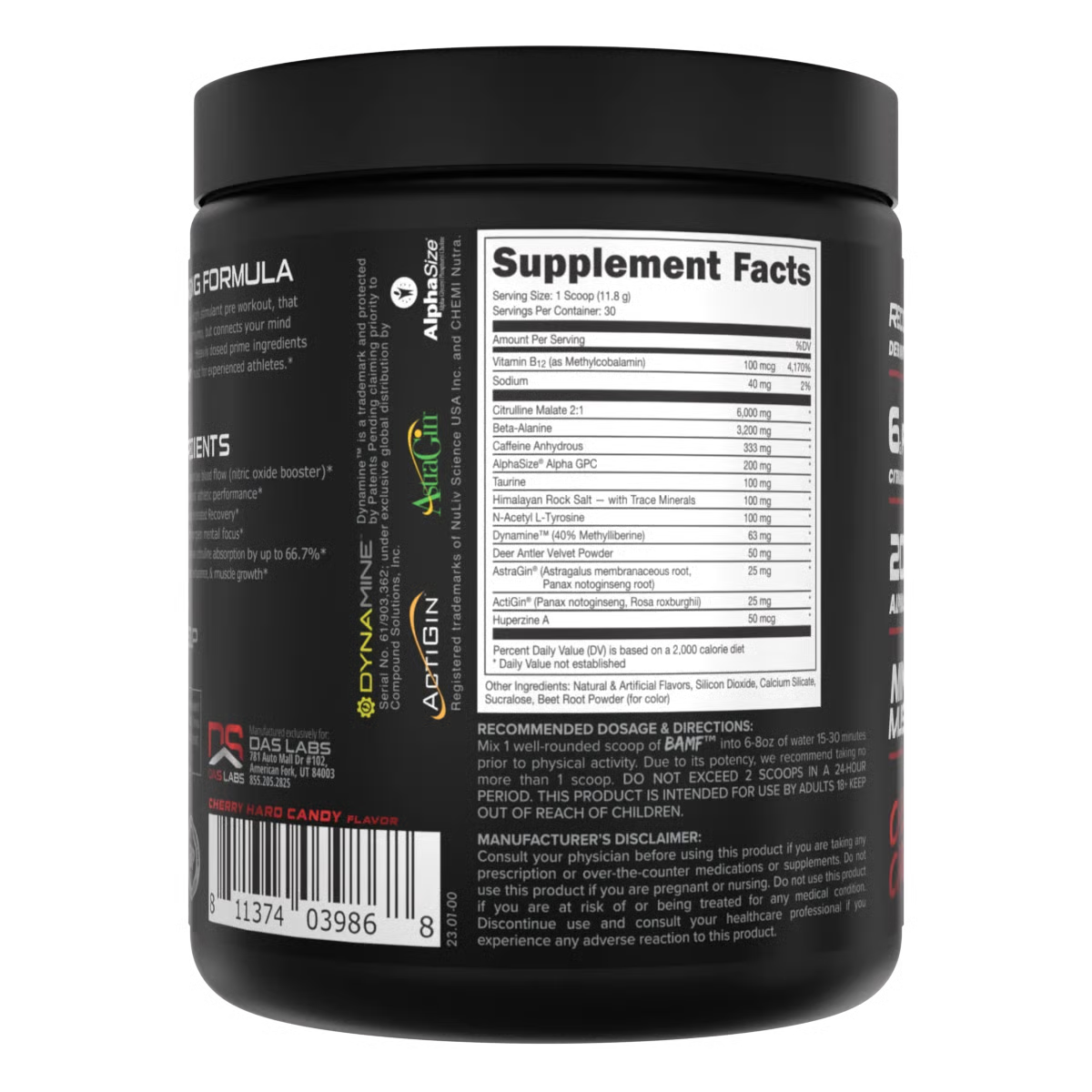 BAMF - High Stimulant Nootropic Pre-Workout