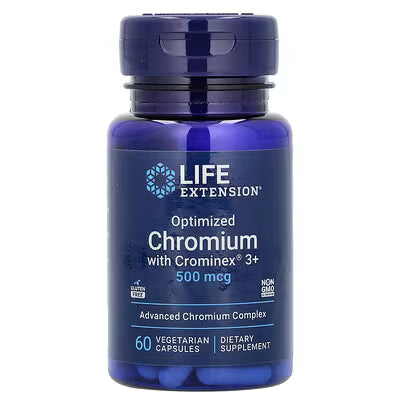 Opt Chromium w/ Crominex 3+, 500 mcg, 60 veg caps | 500 mcg,  60 vegetarian capsu