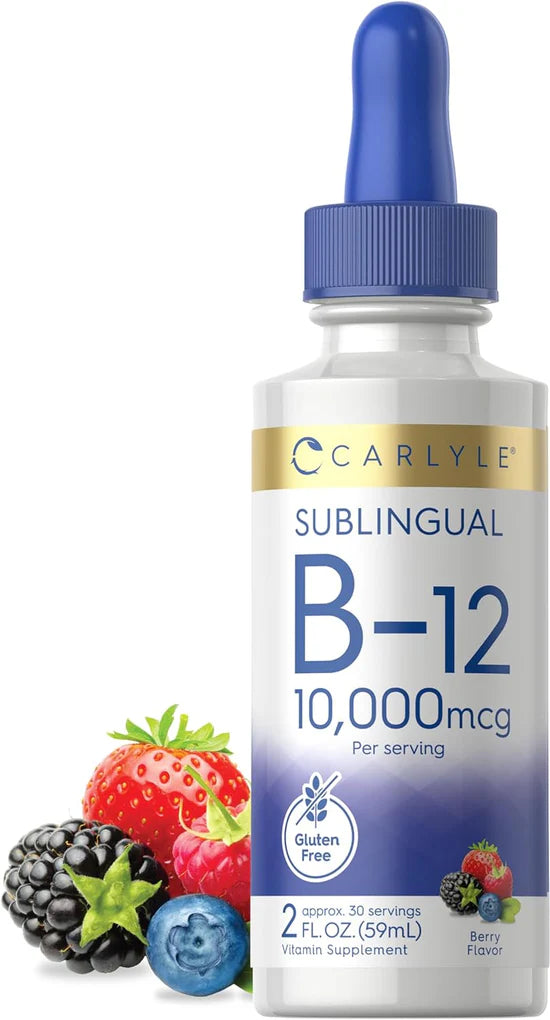 Carlyle Vitamin B-12 10000mcg per serving | 2oz Liquid