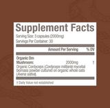 Om Cordyceps Capsules for Energy & Endurance