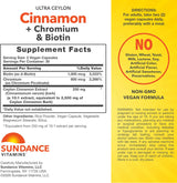 Sundance Ceylon Cinnamon Capsules with Chromium and Biotin