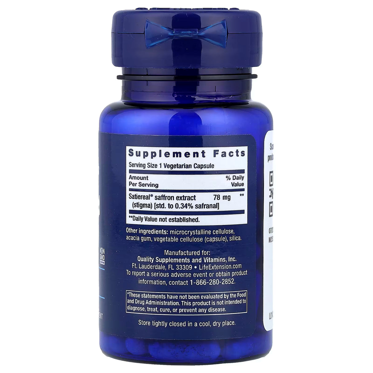 Life Extension, Optimized Saffron, 60 Vegetarian Capsules