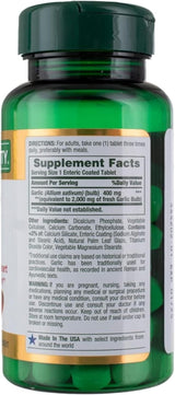 Nature's Bounty Garlic 2000 Mg 120 Ct