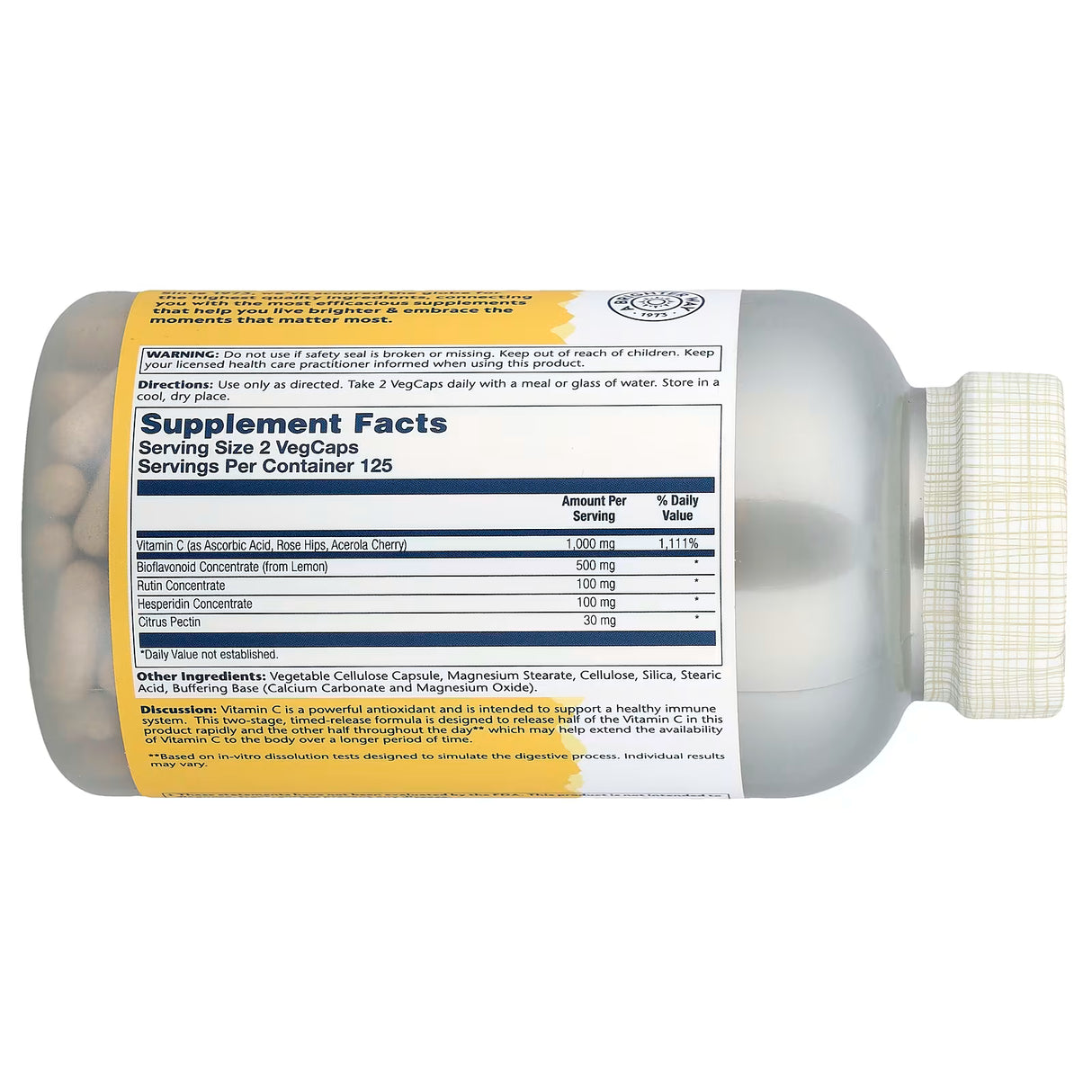 Solaray, Buffered Super Bio Vitamin C, 250 VegCaps