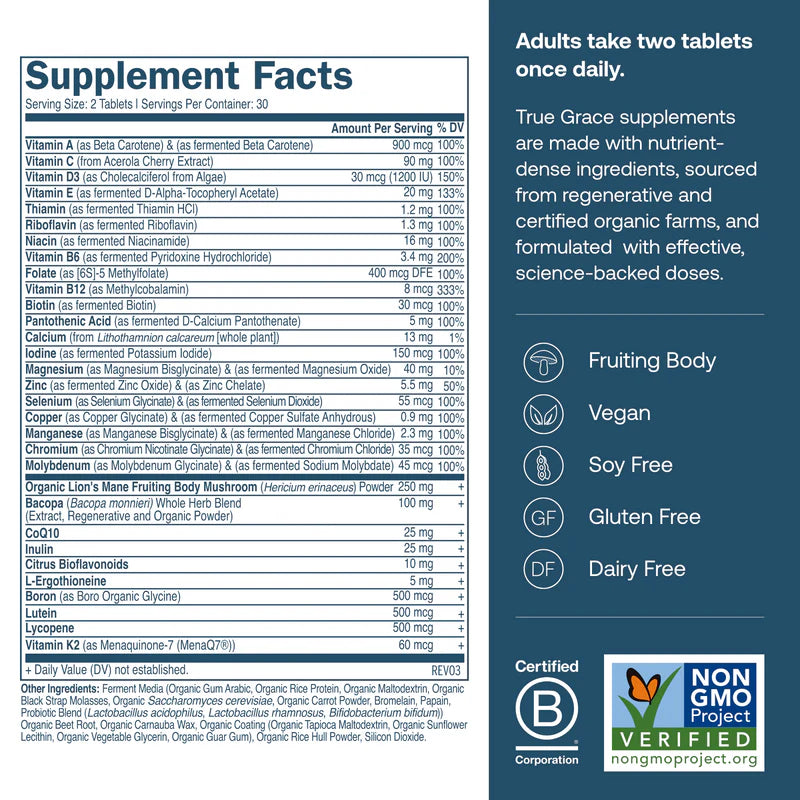 True Grace Multivitamin 50+ MENS Formula